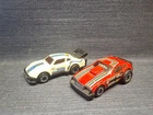 Vintage Tonka Action Toy Race Car Lot Of 2 Top Push Button Japan Works  6"