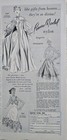 1954 Women's Movie Star Powers Model Nylon slips and lingerie vintage ad