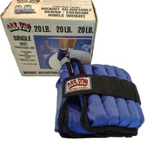 All Pro Contour Foam Single 20 LB Adjustable Ankle Weight 1lb To 20lb - COMPLETE