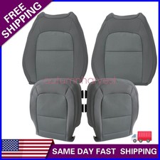 For 2015-2022 Chevy Colorado Driver/Passenger Bottom/ Back Seat Cover Cloth Gray