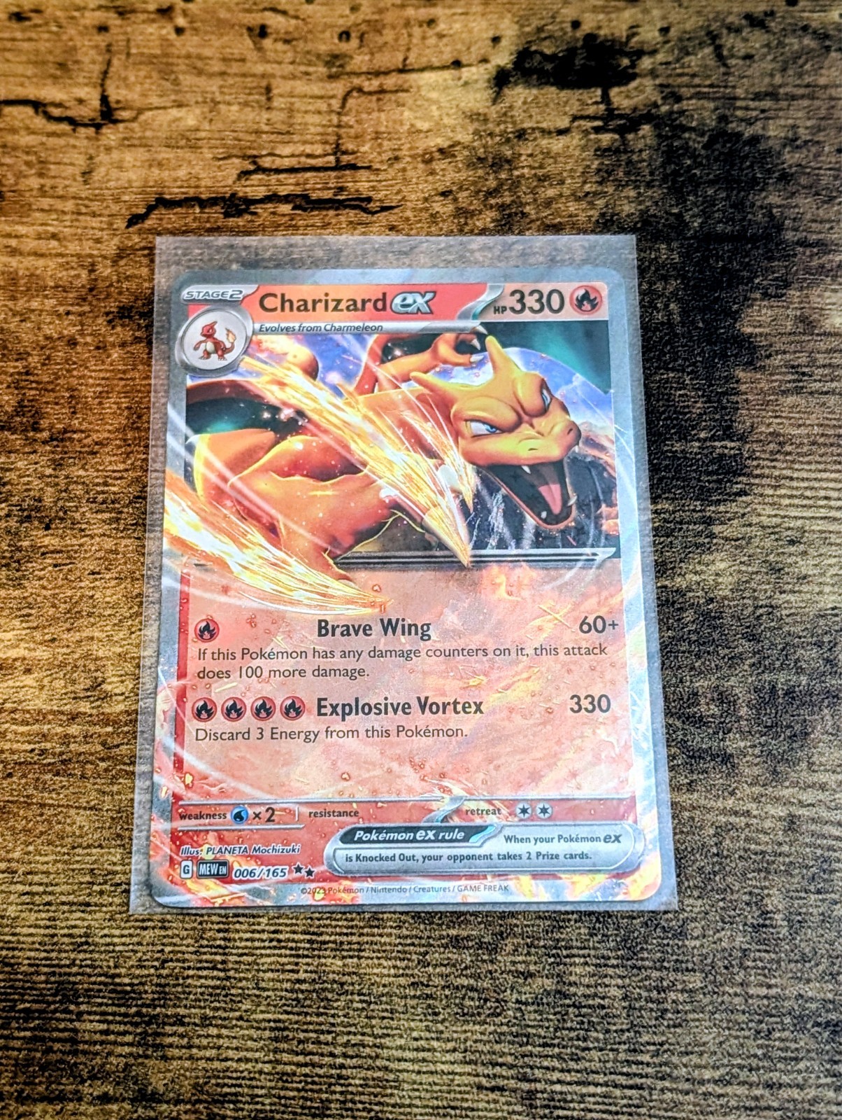 Charizard ex 006/165 Scarlet & Violet 151 Holo Double Rare Pokemon NM-MT