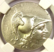 Pamphylia Side AR Tetradrachm Silver Greek Coin 200 BC - Certified NGC Choice XF