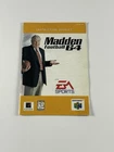 Madden Football 64 - 1997 Nintendo 64 N64 - Instruction Manual - NUS-N8ME-USA