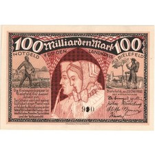 [#293331] Germany, Bielefeld, 100 Milliarden Mark, 1923-10-25, UNC