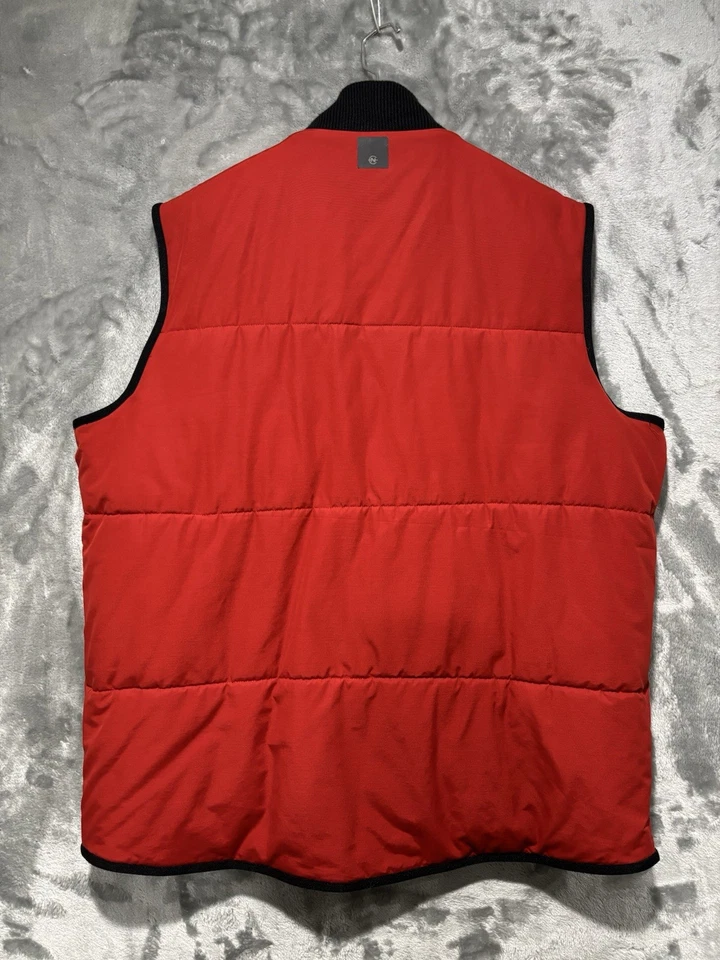 Chaleco de tiro Nautica Competition cremallera completa acolchado para hombre talla XXL rojo de colección Y2K Foto 2 de 4
