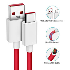 USB C Fast Charge Cable Compatible OnePlus Warp Dash 3 5 6 7 8 9 10 Nord