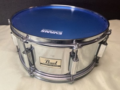 Pearl 6.5x14'' Export Pro Steel Snare Drum Vintage 90s Steel Shell 8-Lug Taiwan