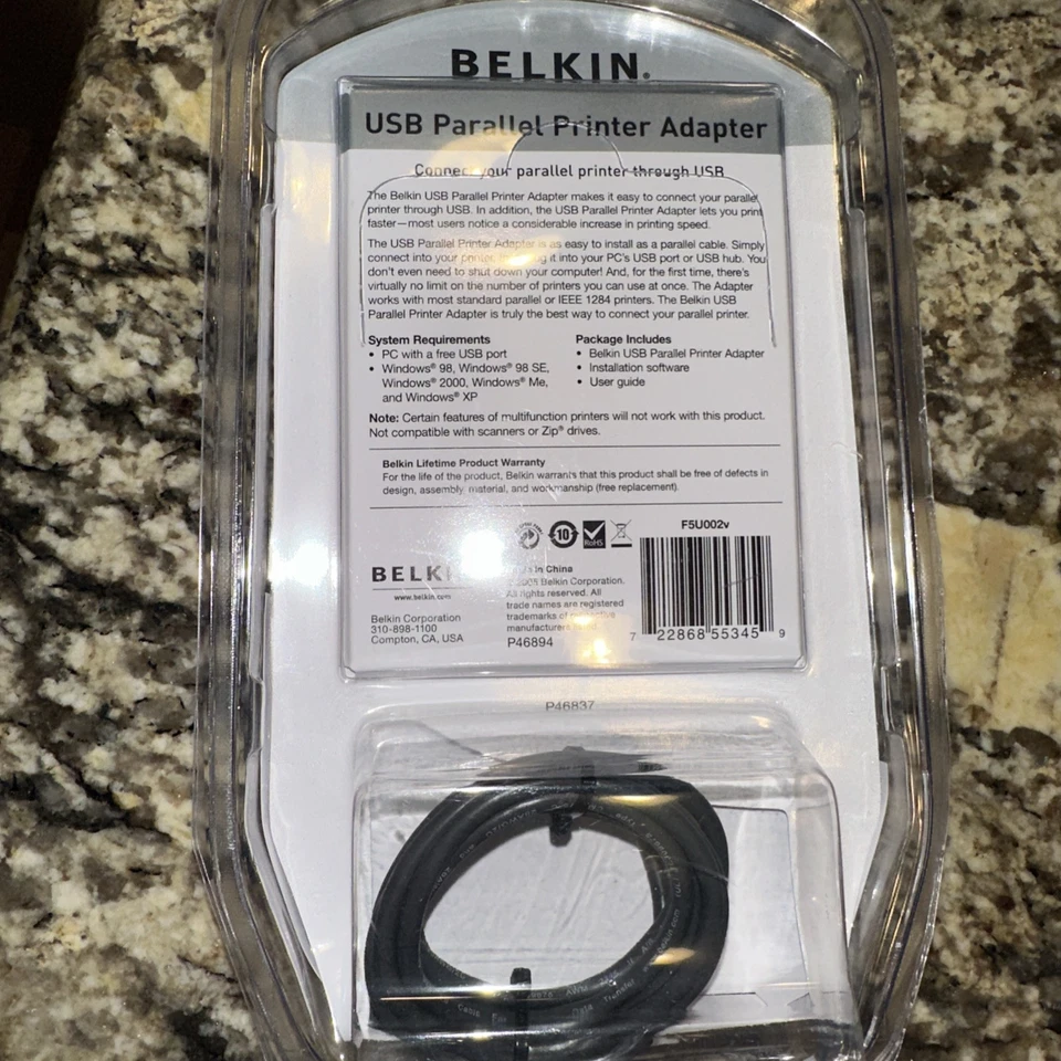 2005 Belkin USB to Parallel Printer Adapter Cable - Image 2 of 2