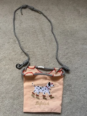 Dog lovers - crossbody small bag - Melon Peach Dalmatians embroidery- detachable - Image 1 of 4
