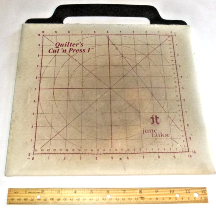 Vintage 1995 June Tailor Quilter's Cut 'n' Press I- 2 sided 10"x10" jT-720