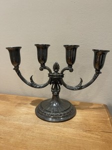 International Silver Co Silver-plated Candlestick 4 Arm, Grand Duchess 7115