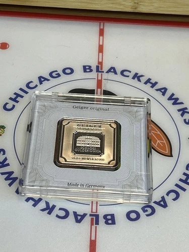 Geiger Edelmetalle 50 Gram Silver Square Bar .999 Fine Silver Sealed In Assay