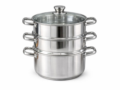 Edelstahltopf 26 cm, multifunktionaler Kochtopf, Dampfgarer Edelstahl, vielseiti