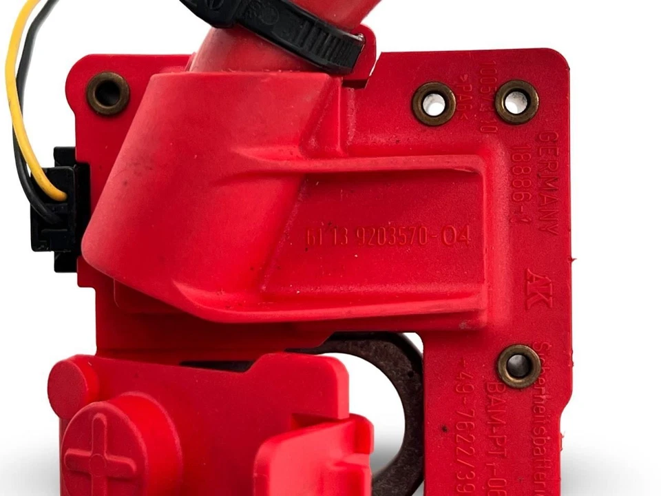 2010-2015 BMW 750i Positive and Negative Battery Cable Red Black IBS Sensor - Image 3 of 4