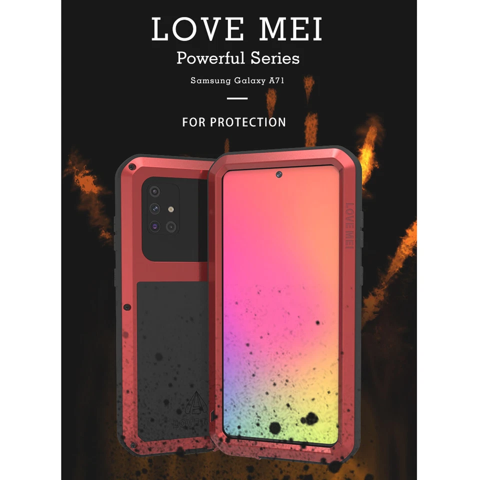 LOVE MEI Case For Samsung S24 Ultra S23 Note20 A51 A71 Shcokproof Metal PC Cover - Image 4 of 4