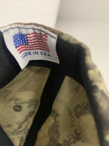 Camo Duck Embroidered Hydromatic Snap Back Hat Cap Hunting - Picture 7 of 12