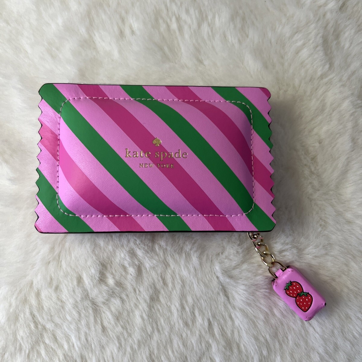 折りたたみ財布 Kate SpadeBubble Gum 3D Small Card Holder KK213 New Kate Spade Bubble Gum 3D Small Card Holder Pink Multi | eBay