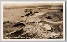 Aerial Air View Grand Coulee Dam WA Washington Real Photo RPPC by Ellis 1946
