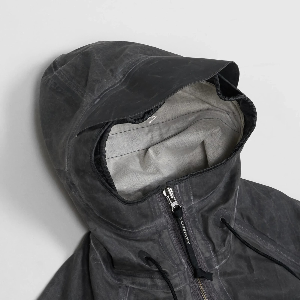 C.P. Company Toob Two Hooded Jacket linen gommato stone