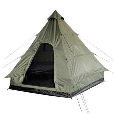 Tente Tipi Double Couche Imperméable JTYX – Yourte Poteau Central Pour Famille, Voyage Plein Air