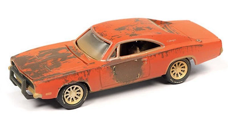 DODGE Charger R/T - Barn Finds - 1969 - weathered - Johnny Lightning 1:64 - Immagine 2 di 4