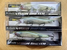 Megabass (Lot Of 3) Ito Vision Oneten Suspending Jerkbaits, Free Shipping! NWT!