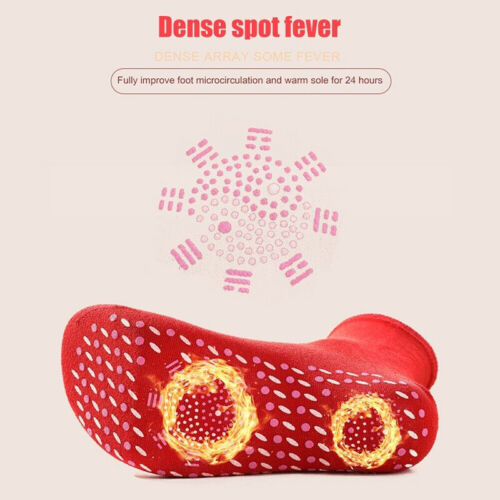 3 Pairs Self Heating Therapy Magnetic Tourmaline Socks Winter Warm Massage Socks - Picture 7 of 18