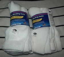 J.T. Foote Men's 10-13 Non-Binding Diabetic Crew Socks 2 pks of 3 pair each