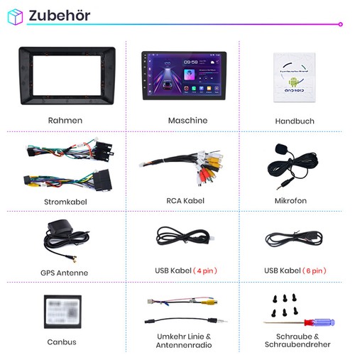 Für Skoda Fabia II 2007-2014 Android 13 Autoradio GPS NAVI Carplay SWC WIFI DAB+ - Bild 12 von 12