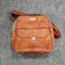 Samsonite Bag Unisex Brown Messenger Vinyl Ad...