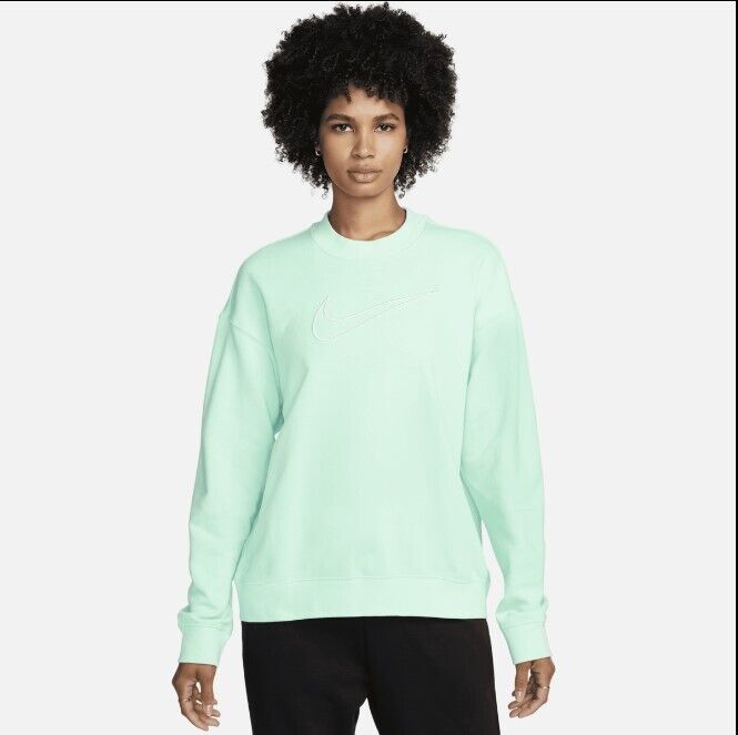 NIKE WOMEN'S DRI-FIT GET FIT GRAPIC SWEATSHIRT TOP MINT NIKE WOMEN'S DRI-FIT GET FIT GRAPIC SWEATSHIRT TOP MINT