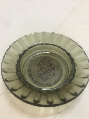 VINTAGE GLASS ASHTRAY FROM LAUGHLIN NEVADA EDGEWATER CASINO. - Picture 2 of 4
