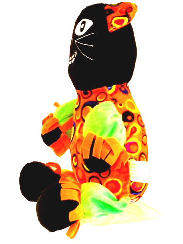 KELLYTOY - Halloween Black Cat Plush Animal Toy - 15 inches - Picture 2 of 4