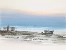 Thanomsak Sakhakorn, Seascape 2, Watercolor on Paper, signed l.r.