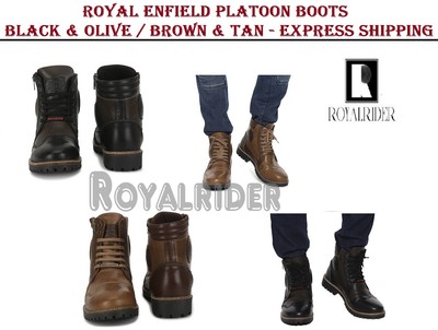 ROYAL ENFIELD PLATOON BOOTS BLACK 