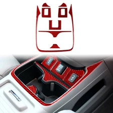 9x Console Water Cup Holder Trim For Honda CRV CR-V 2012-2016 Red Carbon Fiber