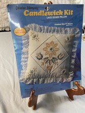 NEW 1983 Creative Moments Yellow Daisy 8265 Candlewicking Pillow Kit Vintage