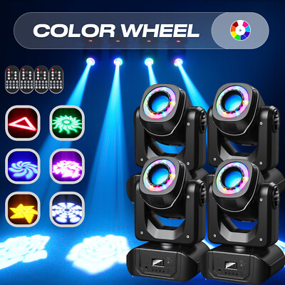 4stk 120W LED 8 GOBO Beam Spot Moving Head DJ Bühnenlicht DMX Scheinwerfer Show