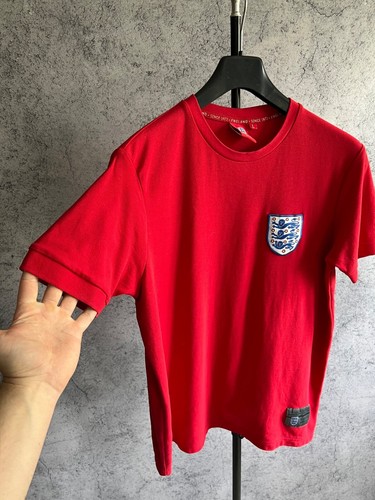 Soccer National Team England 2018 Men’s T-Shirt Red Size L Tee Football - Picture 7 of 12