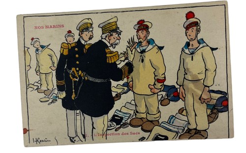 Vintage Postcard Nos Marins La Sonde WWI Gervese Illustration Lot Of 72 Cards - Picture 14 of 20