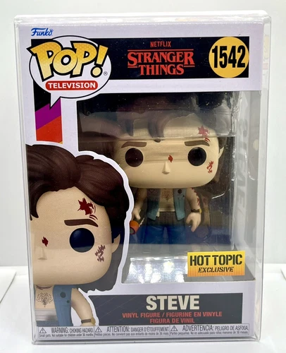 Funko Pop! Stranger Things - STEVE - Hot Topic (EXCLUSIVE) #1542 w/ Protector