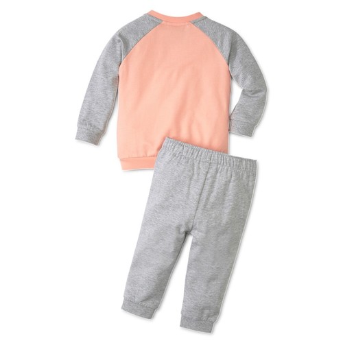 Puma Unisex Minicats Inf Raglan ESS Crew Jogger Baby Tracksuit - Picture 4 of 4