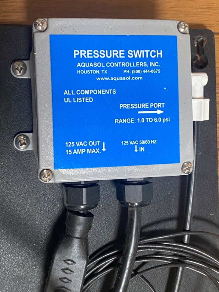 Aquasol WTC Pool Automation Controller, Safety Pressure Switch, Flow Cell eBay