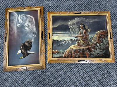 Lot Of 4 Rare vintage Hecho En Mexico Native American Indian