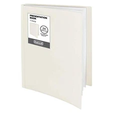 Dunwell Binder with Plastic Sleeves 24-Pocket, () Presentation Ivory 1 Pack