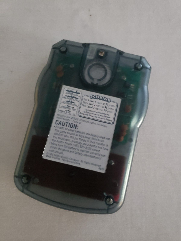 2 Vtg 1995/1999 Battleship Electronic HandHeld Game Hasbro Milton