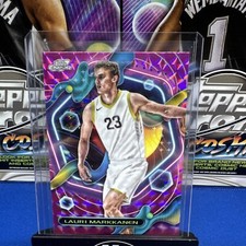 2023 Topps Chrome Cosmic Basketball Lauri Markkanen Pink Galaxy Refractor #131