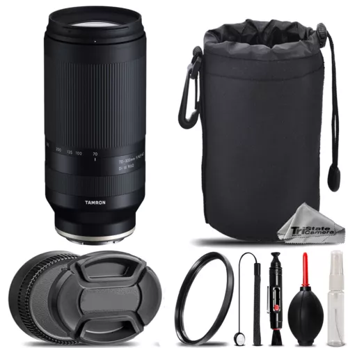 Tamron 70-300mm f/4.5-6.3 Di III RXD Lens (E) +UV Filter+ Hood +Lens Pouch-Kit