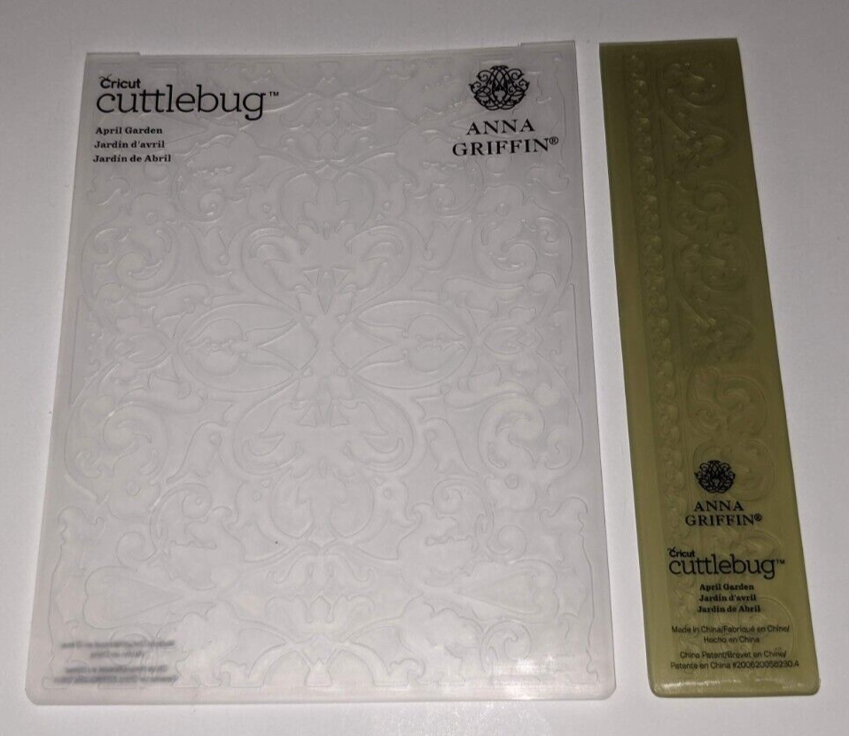 Cricut Cuttlebug Embossing Folder Pattern April Garden Anna