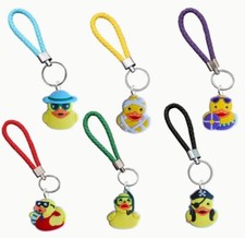 Adorable Braided Duck Key Chain Bag / Purse Charm Choose Style of Duck